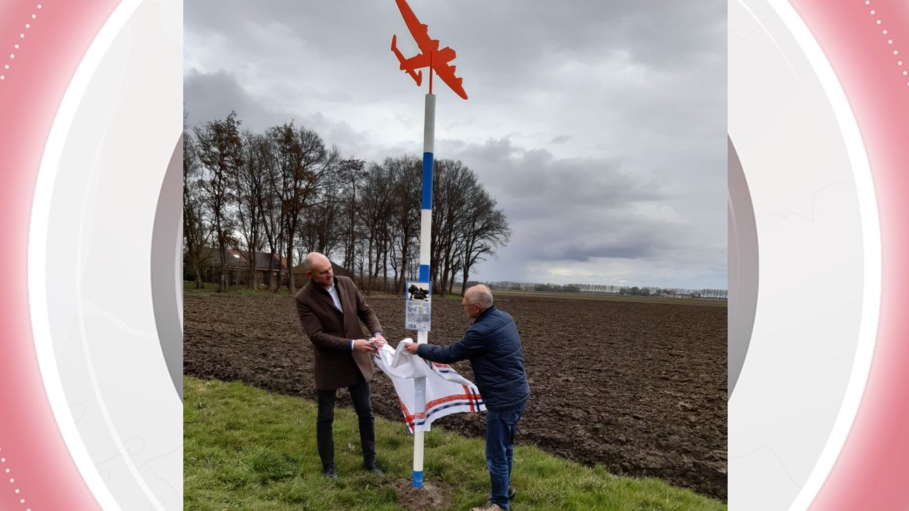 Nieuws - Crashpaal geplaatst voor neergeschoten Lancaster