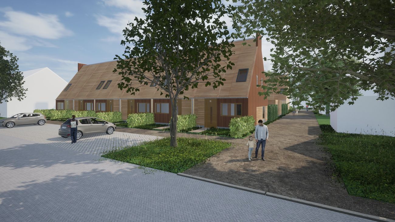 Nieuws - Minder beton, meer natuur: bouw van twaalf biobased huizen in november van start