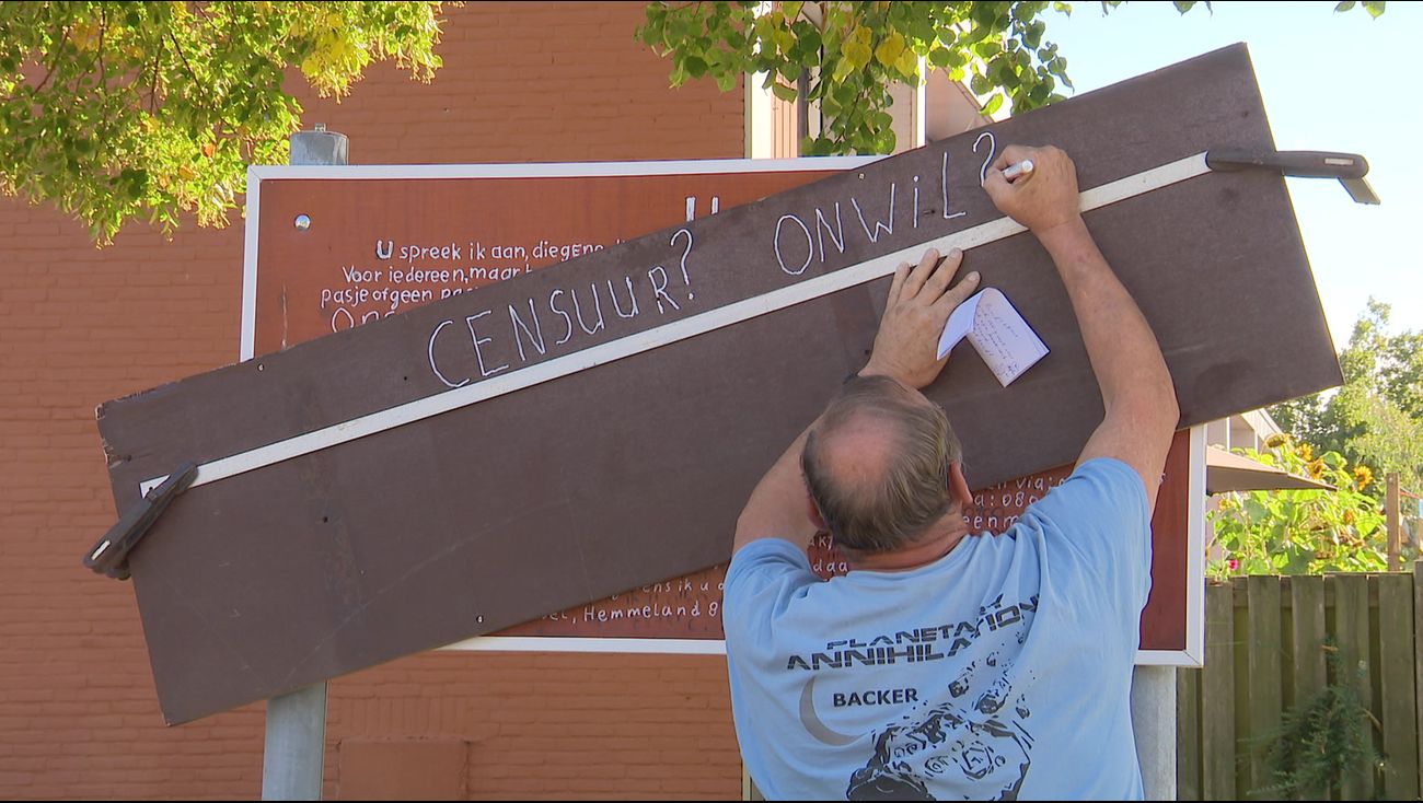 Nieuws - Protestbord tegen afvaldumping moest weg maar ludieke actie heeft wel geholpen