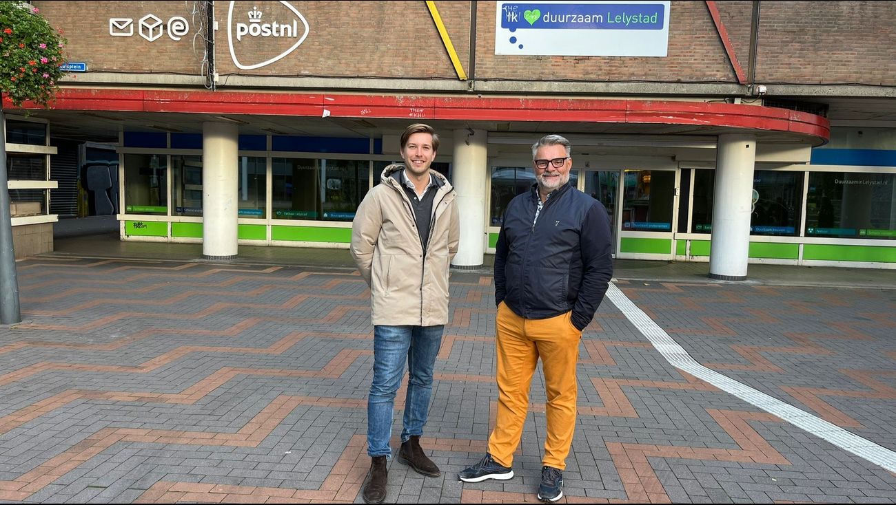Julian en Arjen willen het oude postkantoor van Lelystad een nieuwe bestemming geven