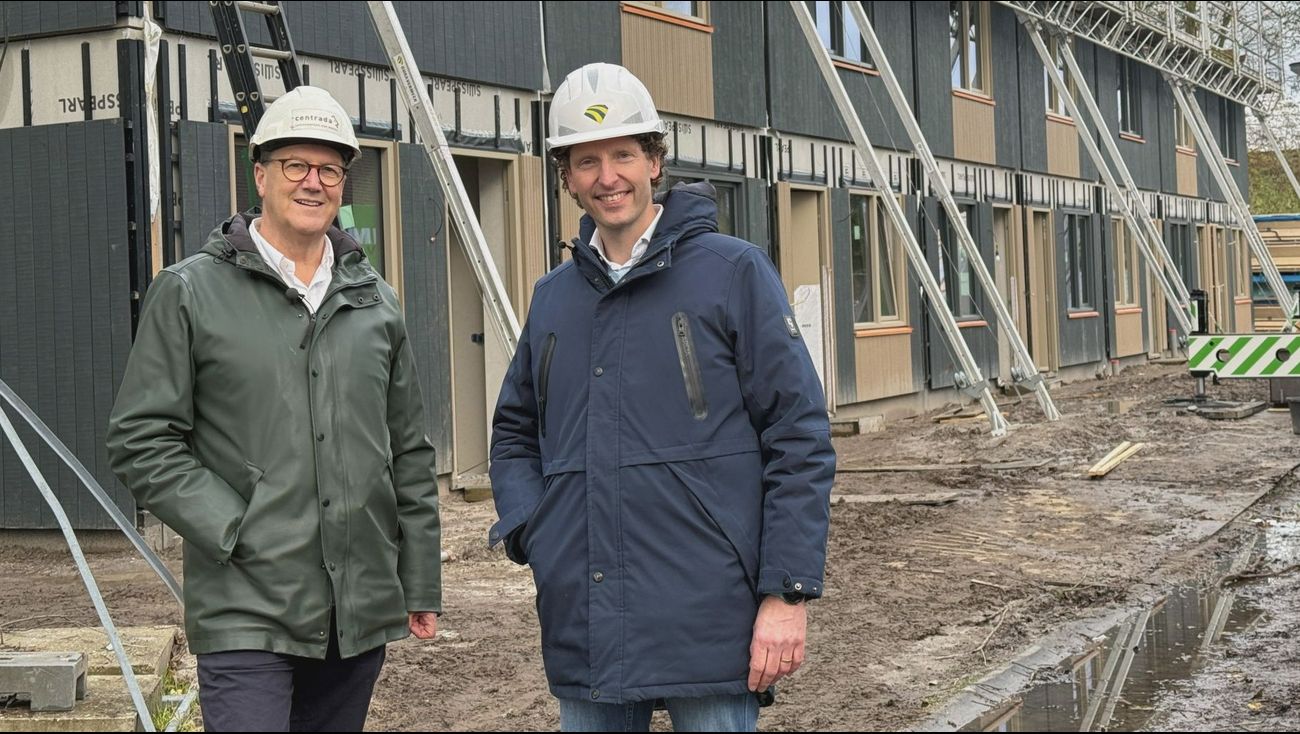 Nieuws - Pilot Aer: Houten biobased woningen in fabriek geproduceerd en razendsnel gebouwd