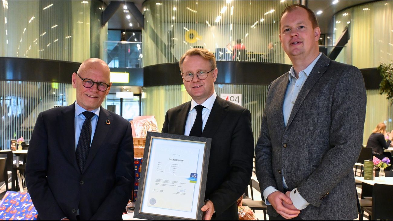 Nieuws - Bataviahaven Lelystad eerste riviercruiseterminal met groen duurzaamheidscertificaat