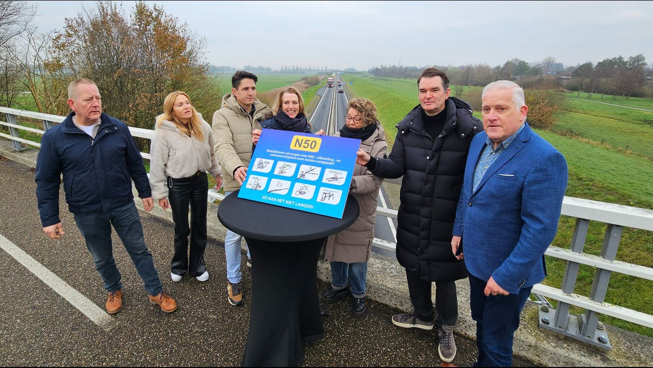 'N50 is gevaarlijk en kost regio miljoenen': Flevolandse ondernemers eisen spoedverbreding