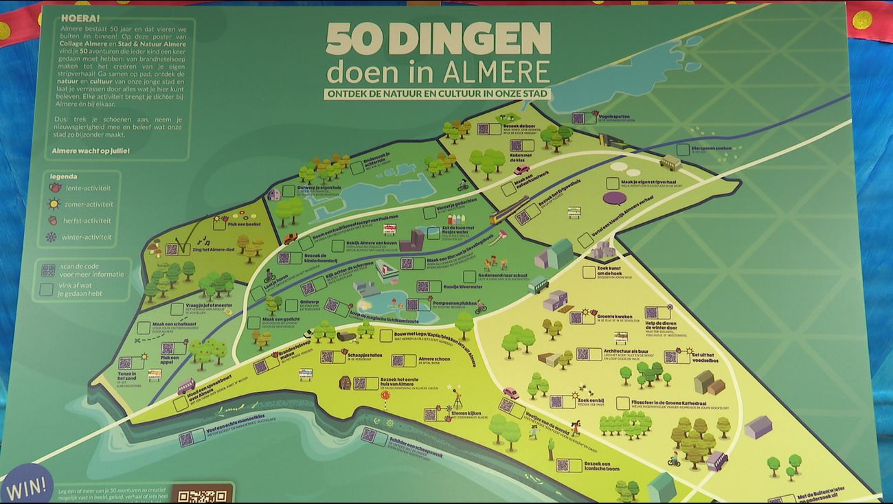 Nieuws - Van schatkaart-maken tot strandbezoek: 50 dingen die je gedaan moet hebben in Almere