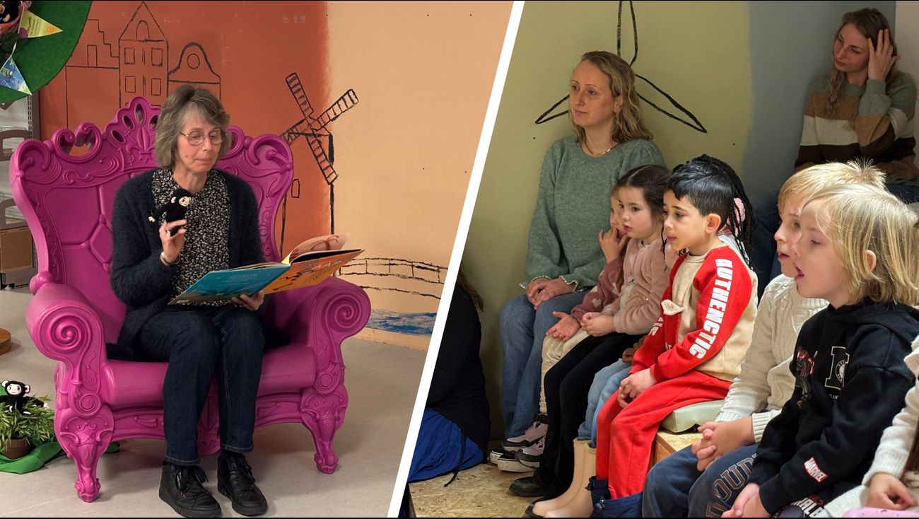 Voorleeskampioen Jacqueline Zonderland brengt Kleine Aap tot leven bij start Voorleesdagen