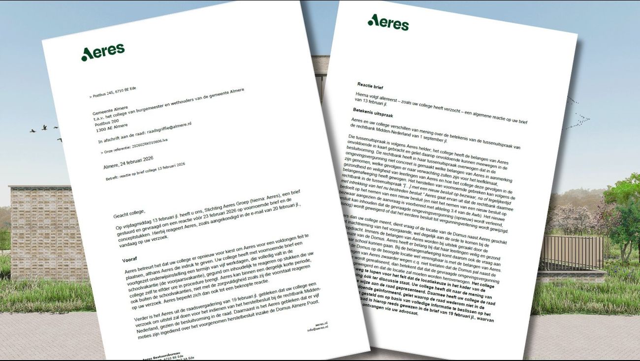 Nieuws - Scholengroep Aeres: 'Komst van Domus naar Poort legt drugs op een presenteerblaadje'