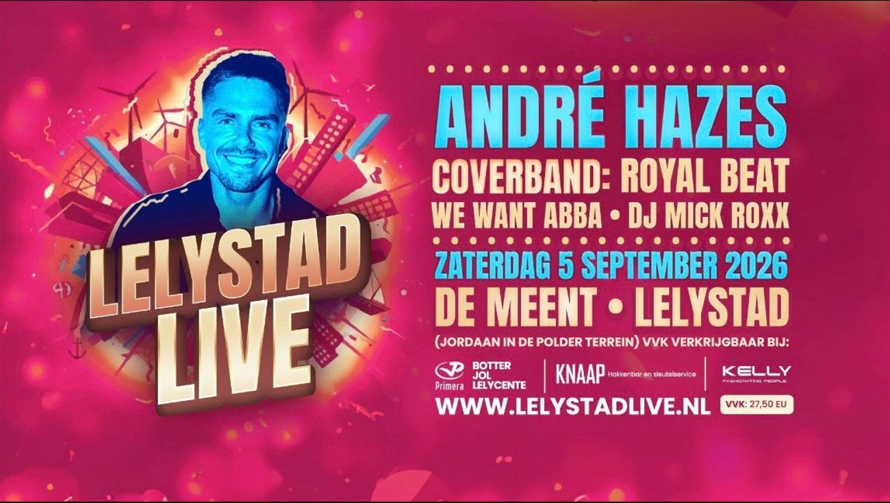 Nieuws - Nieuw festival in Lelystad, met André Hazes als publiekstrekker