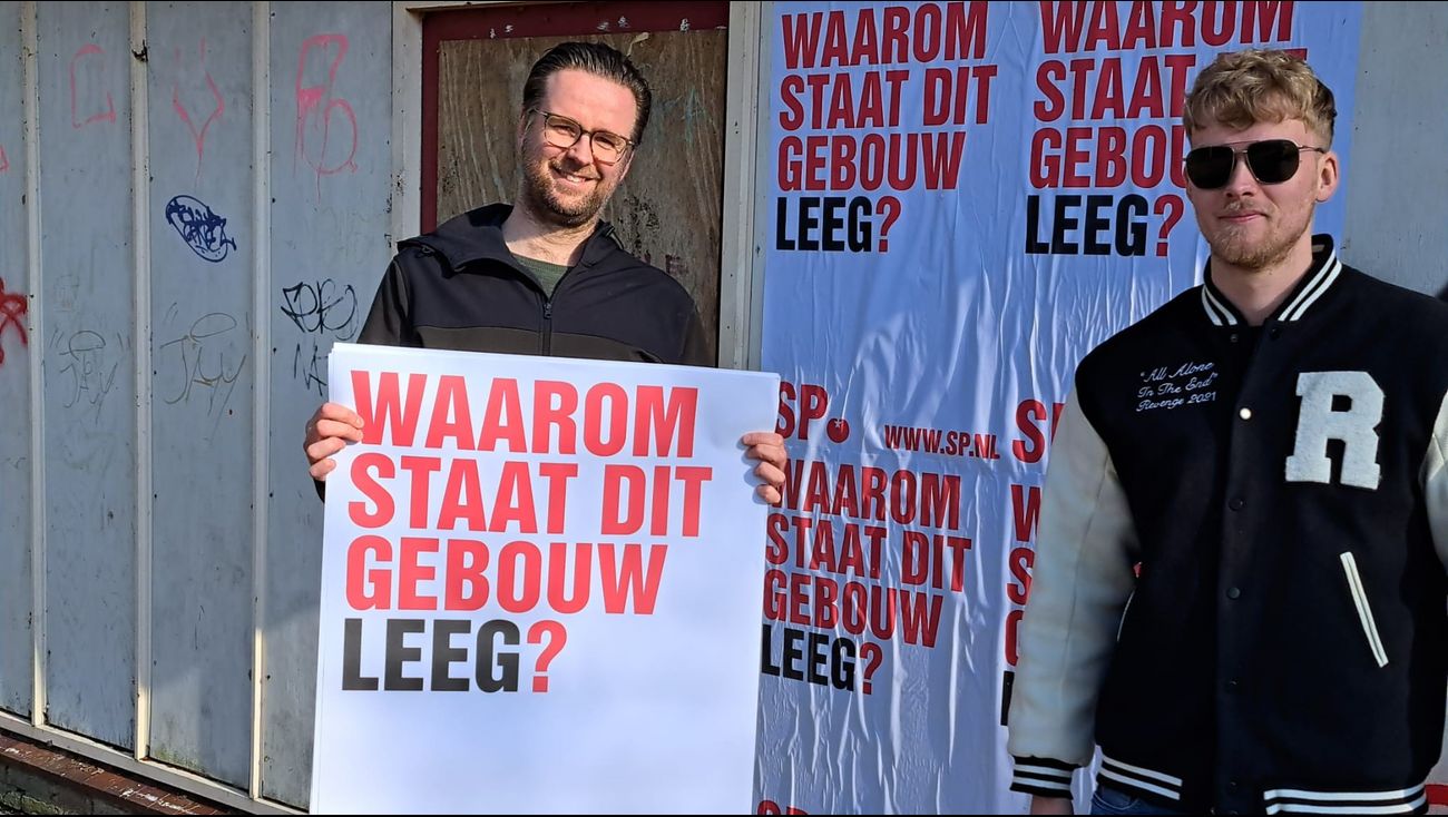 Nieuws - Niet in gemeenteraad, wel actief: SP NOP lanceert meldpunt tegen leegstand