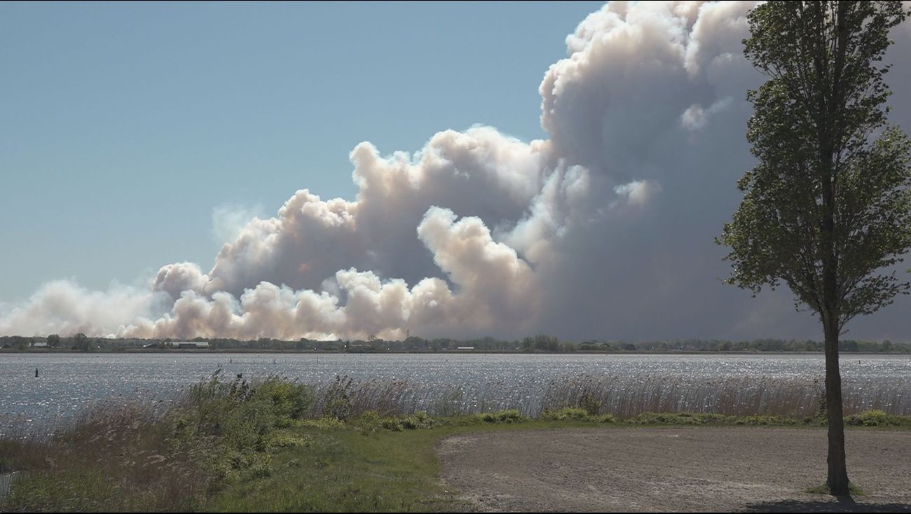 Nieuws - NL-Alert in delen Flevoland vanwege grote natuurbrand Gelderland