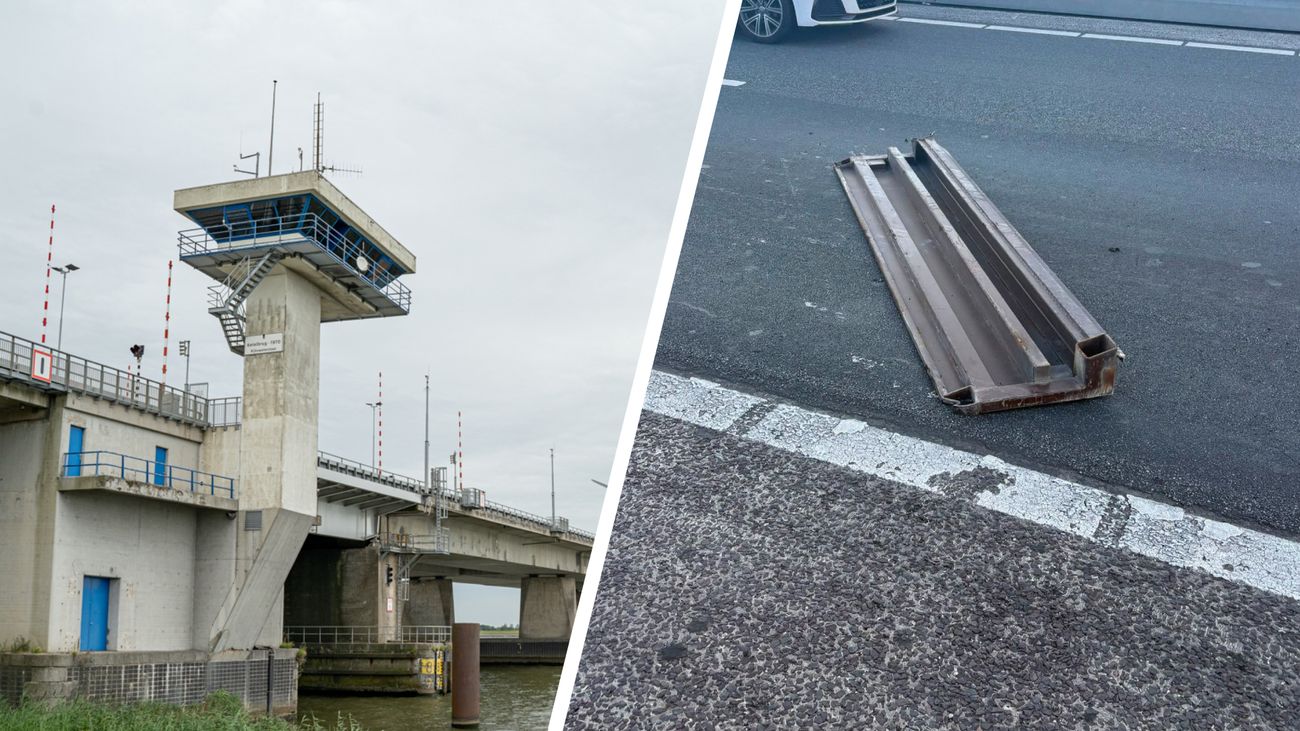 Nieuws - Meerdere auto's beschadigd door stalen object op Ketelbrug