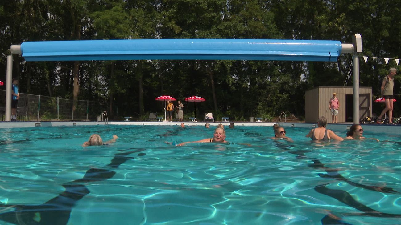 Nieuws - Vernieuwd openluchtzwembad De Abelen klaar voor de zomer: 'Zalig, heerlijk water is dit'