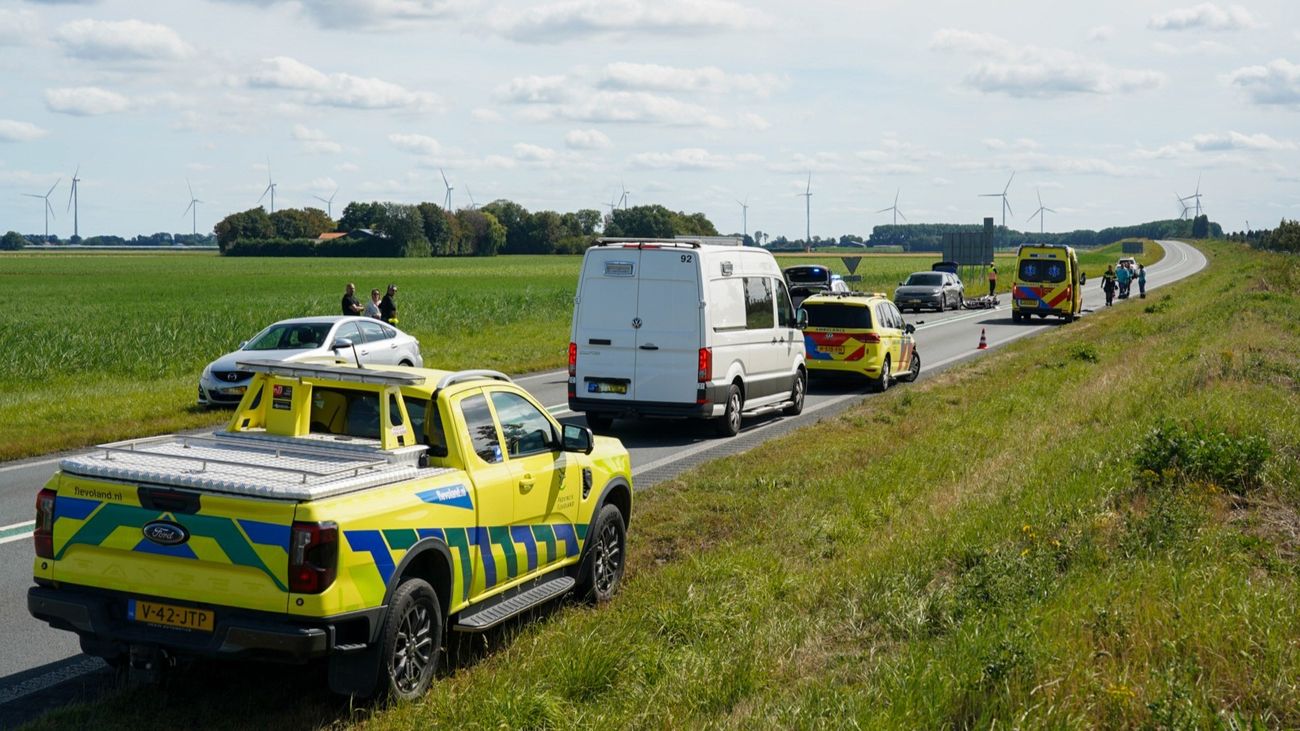 Nieuws - Motorrijder gewond bij botsing met auto bij Dronten