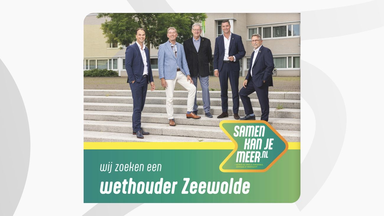 Vacature wethouder Zeewolde levert 71 reacties op, sollicitatiecommissie verrast en trots