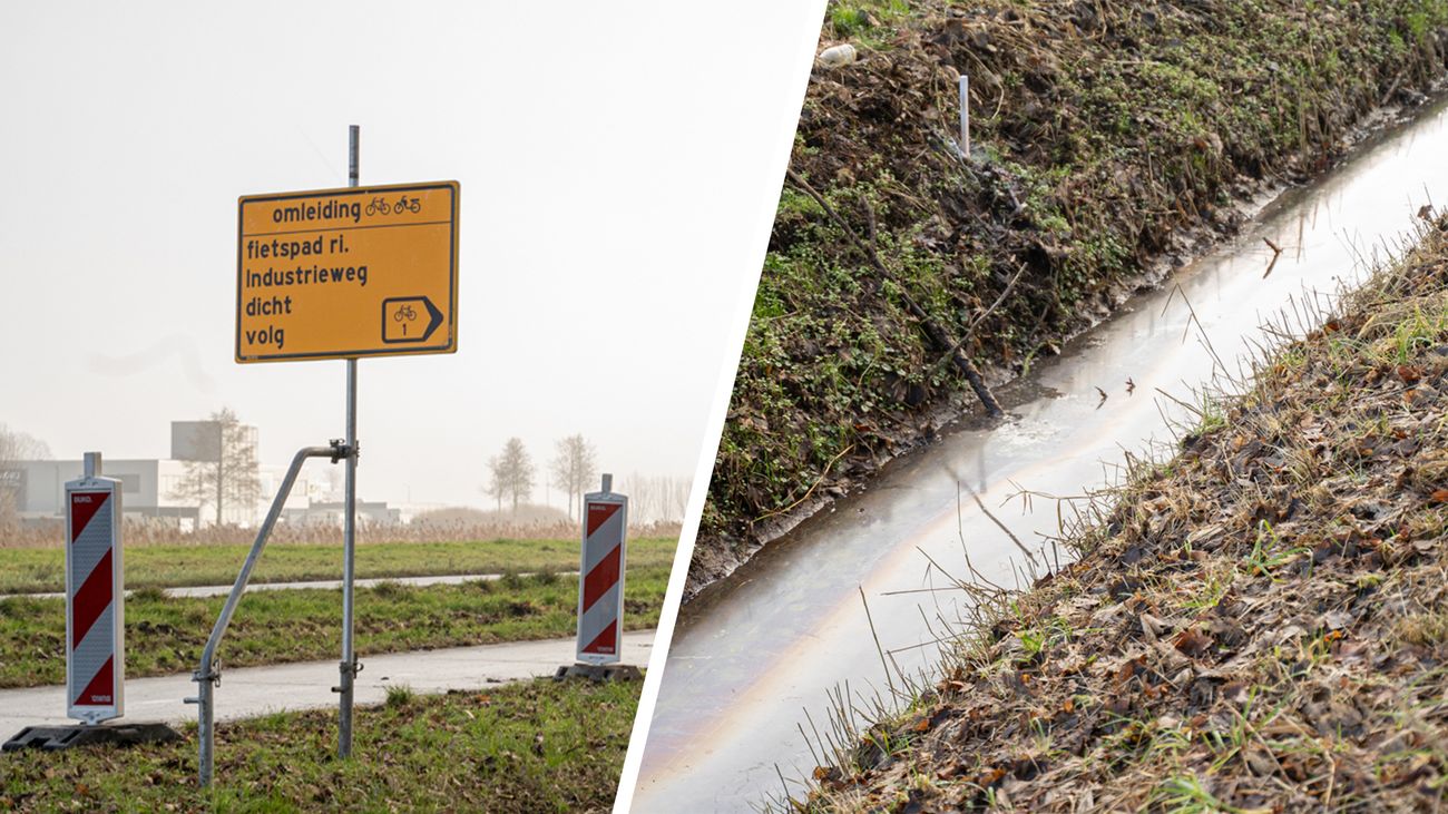 Nieuws - Omleiding stuurt fietsers in Swifterbant de sloot in
