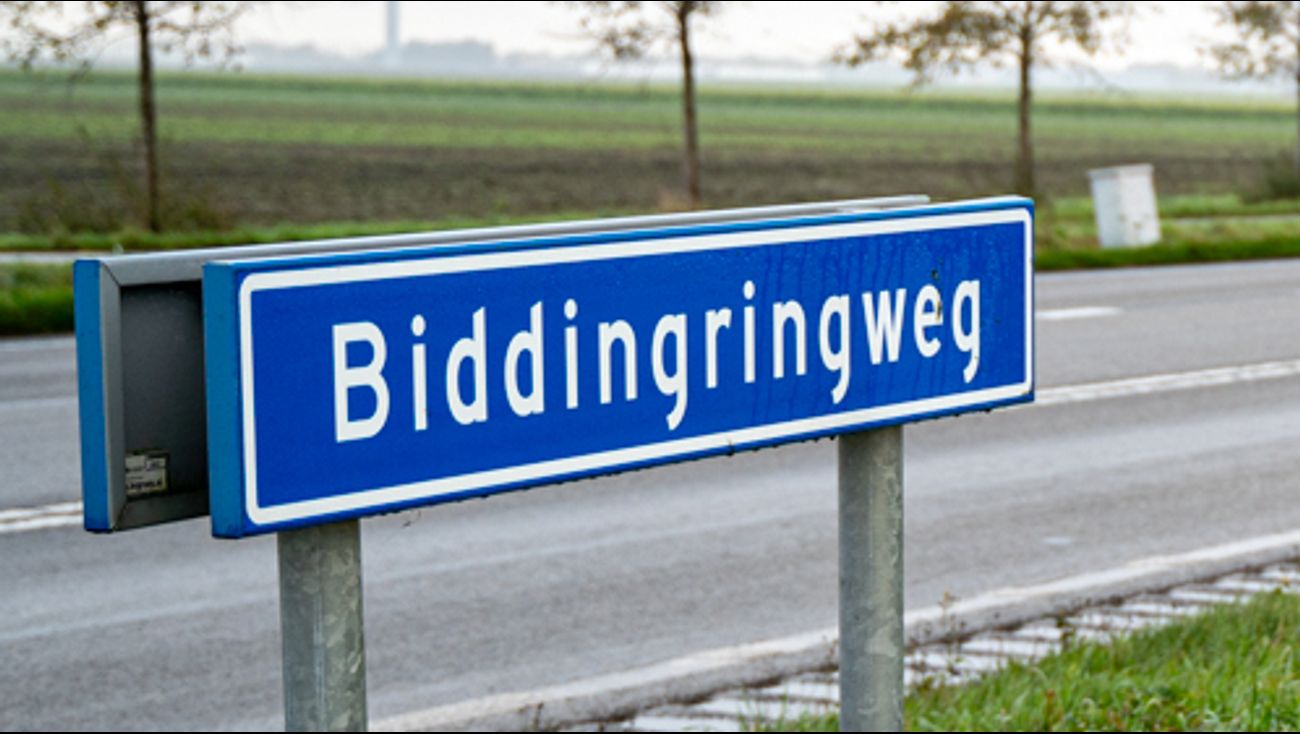 Nieuws - Afsluiten zijwegen Biddingringweg schuift jaartje op tot 2027